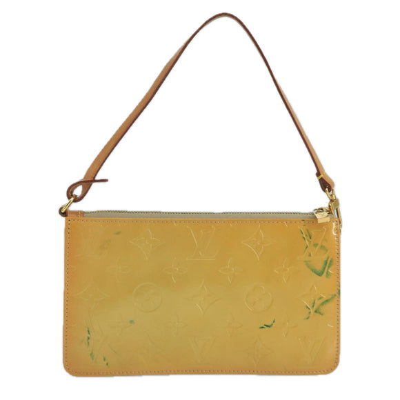 LOUIS VUITTON Monogram Vernis Lexington Accessory Pouch Beige M91010 Auth 104125