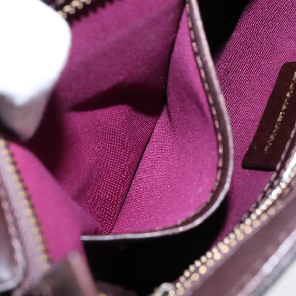 BURBERRY Nova Check Shoulder Bag Wool Green Brown Gold Auth 104129