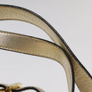 Salvatore Ferragamo Gancini Backpack Leather Gold Auth 104143-15