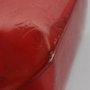 LOUIS VUITTON Monogram Vernis Reade PM Hand Bag Red Rouge M91088 LV Auth 104158-11