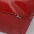 LOUIS VUITTON Monogram Vernis Reade PM Hand Bag Red Rouge M91088 LV Auth 104158-14