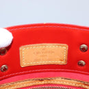 LOUIS VUITTON Monogram Vernis Reade PM Hand Bag Red Rouge M91088 LV Auth 104158-16