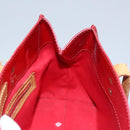 LOUIS VUITTON Monogram Vernis Reade PM Hand Bag Red Rouge M91088 LV Auth 104158-18