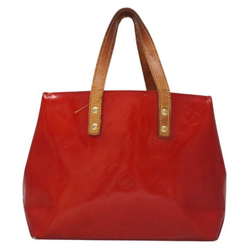LOUIS VUITTON Monogram Vernis Reade PM Hand Bag Red Rouge M91088 LV Auth 104158 - 0