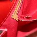 LOUIS VUITTON Monogram Vernis Reade PM Hand Bag Red Rouge M91088 LV Auth 104158-22