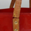 LOUIS VUITTON Monogram Vernis Reade PM Hand Bag Red Rouge M91088 LV Auth 104158-4