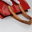 LOUIS VUITTON Monogram Vernis Reade PM Hand Bag Red Rouge M91088 LV Auth 104158-7