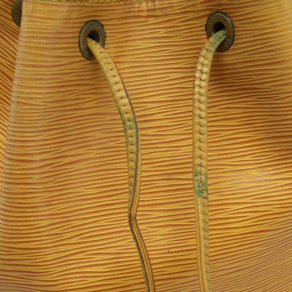 LOUIS VUITTON Epi Petit Noe Shoulder Bag Yellow M44109 LV Auth 104159