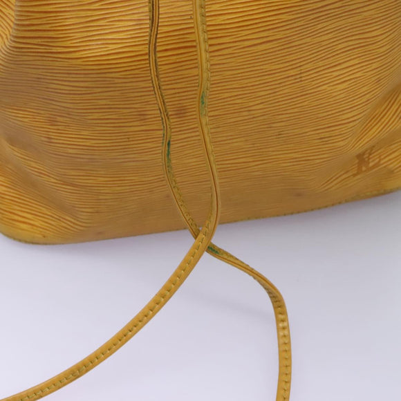 LOUIS VUITTON Epi Petit Noe Shoulder Bag Yellow M44109 LV Auth 104159