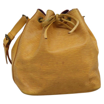 LOUIS VUITTON Epi Petit Noe Shoulder Bag Yellow M44109 LV Auth 104159