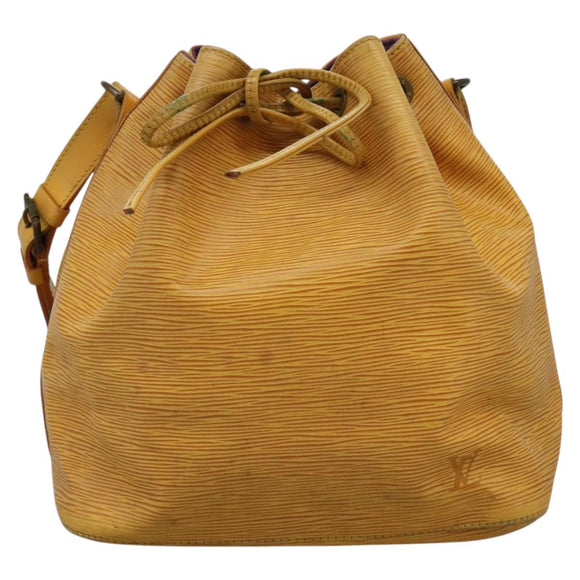 LOUIS VUITTON Epi Petit Noe Shoulder Bag Yellow M44109 LV Auth 104159