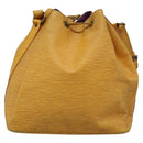 LOUIS VUITTON Epi Petit Noe Shoulder Bag Yellow M44109 LV Auth 104159-2