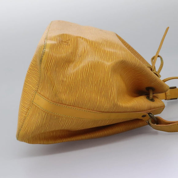 LOUIS VUITTON Epi Petit Noe Shoulder Bag Yellow M44109 LV Auth 104159