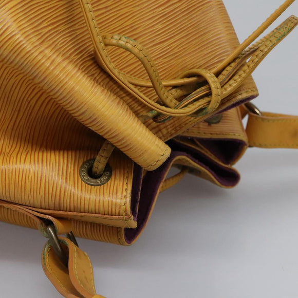 LOUIS VUITTON Epi Petit Noe Shoulder Bag Yellow M44109 LV Auth 104159
