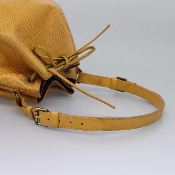 LOUIS VUITTON Epi Petit Noe Shoulder Bag Yellow M44109 LV Auth 104159