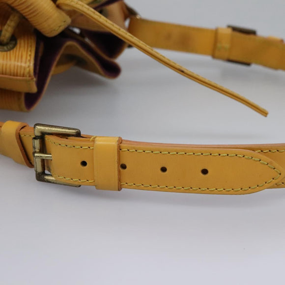 LOUIS VUITTON Epi Petit Noe Shoulder Bag Yellow M44109 LV Auth 104159