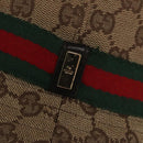 GUCCI GG Canvas Bucket Hat Web Sherry Line L Beige Green Red Auth 104161-7