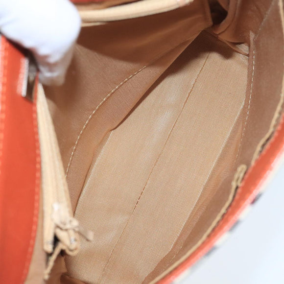 BURBERRY Nova Check Shoulder Bag Canvas Beige Auth 104180