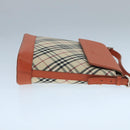BURBERRY Nova Check Shoulder Bag Canvas Beige Auth 104180-3