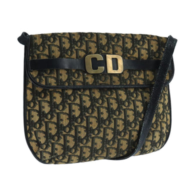 Christian Dior Trotter Canvas Shoulder Bag Navy Auth 104185