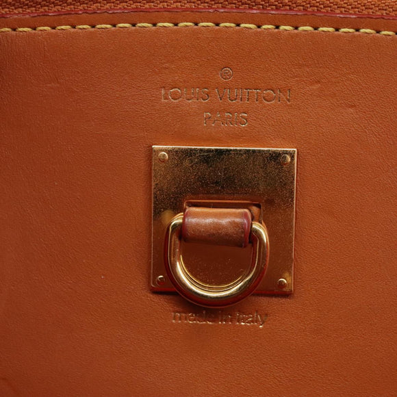 LOUIS VUITTON Catgram City Steamer MM Bag Leather 2way Brown M52969 Auth 104191SM