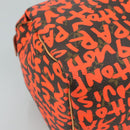 LOUIS VUITTON Monogram Graffiti Speedy 30 Hand Bag Orange M93705 Auth 104195SA-17