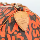 LOUIS VUITTON Monogram Graffiti Speedy 30 Hand Bag Orange M93705 Auth 104195SA-18