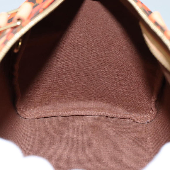 LOUIS VUITTON Monogram Graffiti Speedy 30 Hand Bag Orange M93705 Auth 104195SA