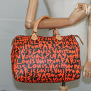 LOUIS VUITTON Monogram Graffiti Speedy 30 Hand Bag Orange M93705 Auth 104195SA-22