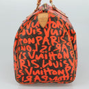 LOUIS VUITTON Monogram Graffiti Speedy 30 Hand Bag Orange M93705 Auth 104195SA-3