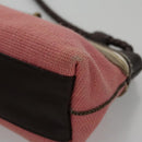 BOTTEGA VENETA Shoulder Bag Canvas Pink Auth 104216-14
