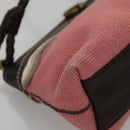 BOTTEGA VENETA Shoulder Bag Canvas Pink Auth 104216-15