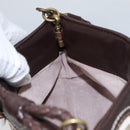 BOTTEGA VENETA Shoulder Bag Canvas Pink Auth 104216-19