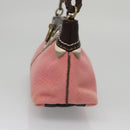 BOTTEGA VENETA Shoulder Bag Canvas Pink Auth 104216-3
