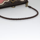 BOTTEGA VENETA Shoulder Bag Canvas Pink Auth 104216-7