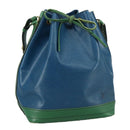 LOUIS VUITTON Epi Noe Shoulder Bag Bicolor Green Blue M44044 LV Auth 104232-1