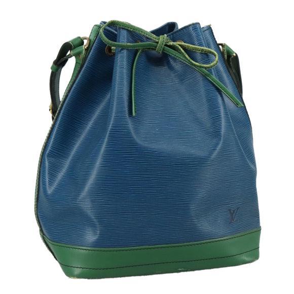 LOUIS VUITTON Epi Noe Shoulder Bag Bicolor Green Blue M44044 LV Auth 104232