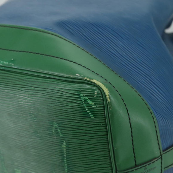 LOUIS VUITTON Epi Noe Shoulder Bag Bicolor Green Blue M44044 LV Auth 104232