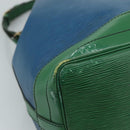 LOUIS VUITTON Epi Noe Shoulder Bag Bicolor Green Blue M44044 LV Auth 104232-17
