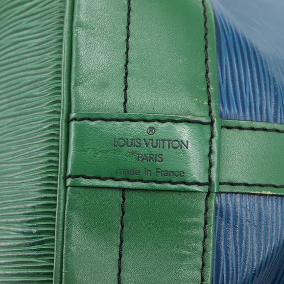 LOUIS VUITTON Epi Noe Shoulder Bag Bicolor Green Blue M44044 LV Auth 104232