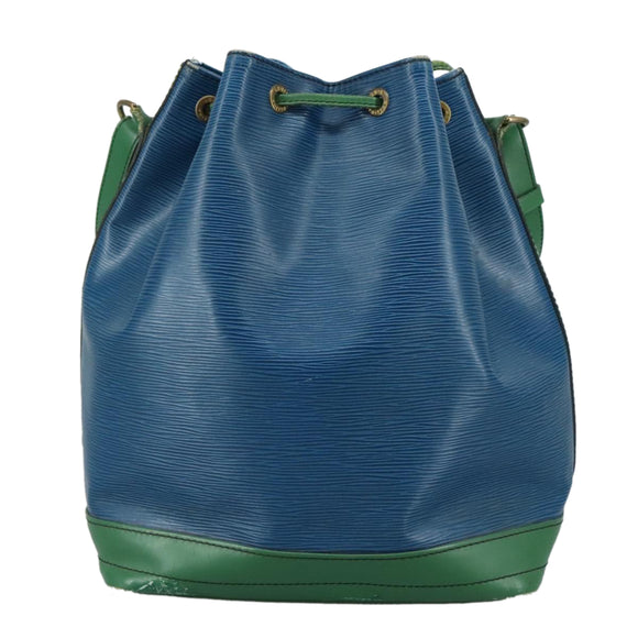LOUIS VUITTON Epi Noe Shoulder Bag Bicolor Green Blue M44044 LV Auth 104232