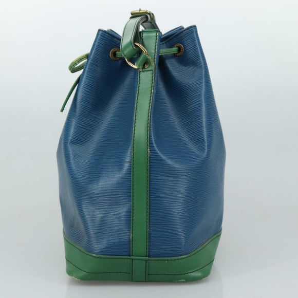 LOUIS VUITTON Epi Noe Shoulder Bag Bicolor Green Blue M44044 LV Auth 104232