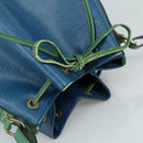 LOUIS VUITTON Epi Noe Shoulder Bag Bicolor Green Blue M44044 LV Auth 104232-6