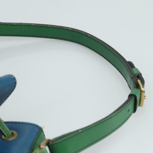 LOUIS VUITTON Epi Noe Shoulder Bag Bicolor Green Blue M44044 LV Auth 104232