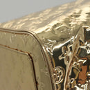 LOUIS VUITTON Monogram Miroir Keepall 55 Boston Bag Gold LV Auth 104239S-17