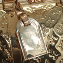 LOUIS VUITTON Monogram Miroir Keepall 55 Boston Bag Gold LV Auth 104239S-22