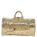 LOUIS VUITTON Monogram Miroir Keepall 55 Boston Bag Gold LV Auth 104239S-2