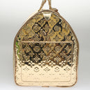 LOUIS VUITTON Monogram Miroir Keepall 55 Boston Bag Gold LV Auth 104239S-4