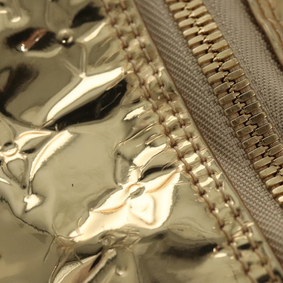 LOUIS VUITTON Monogram Miroir Keepall 55 Boston Bag Gold LV Auth 104239S