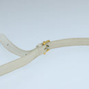 CELINE Macadam Canvas Shoulder Bag White Auth 104252-8